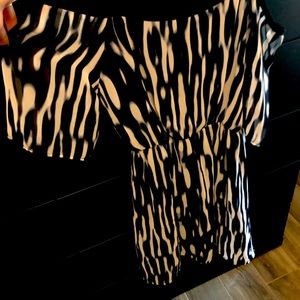 Black and white dress